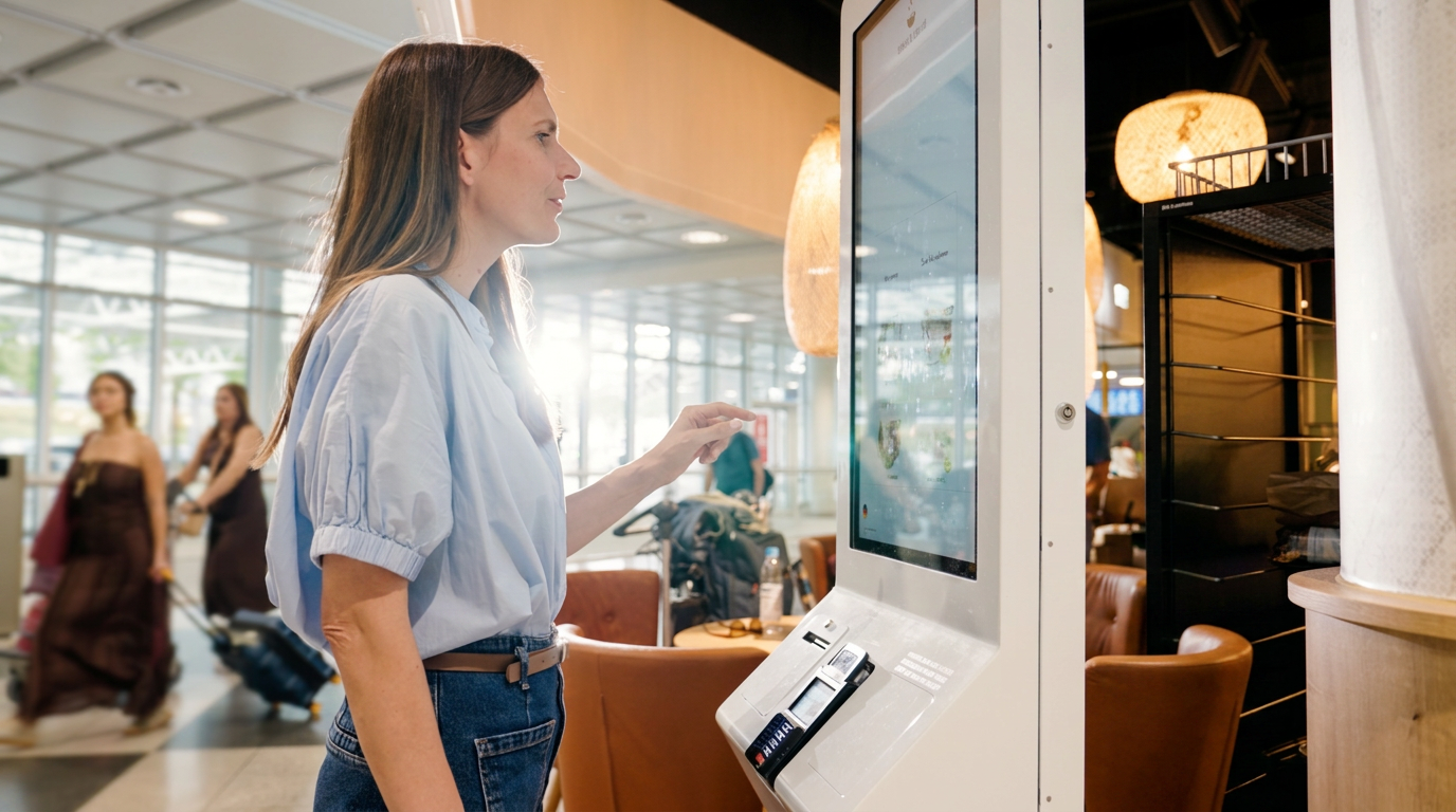 Presseversand Bild Flughafen München Self-Checkout
