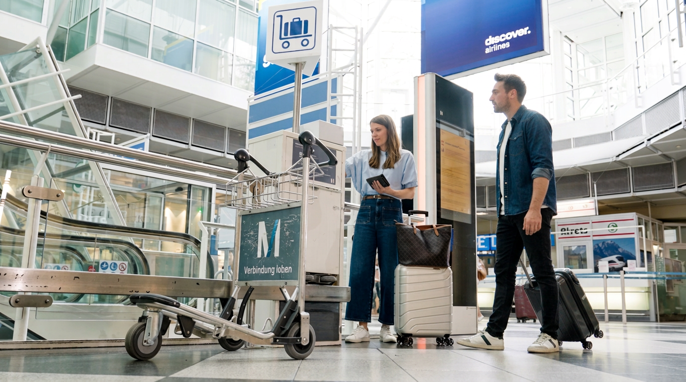 Presseversand Bild Flughafen München Zahlungsabwicklung am Automaten